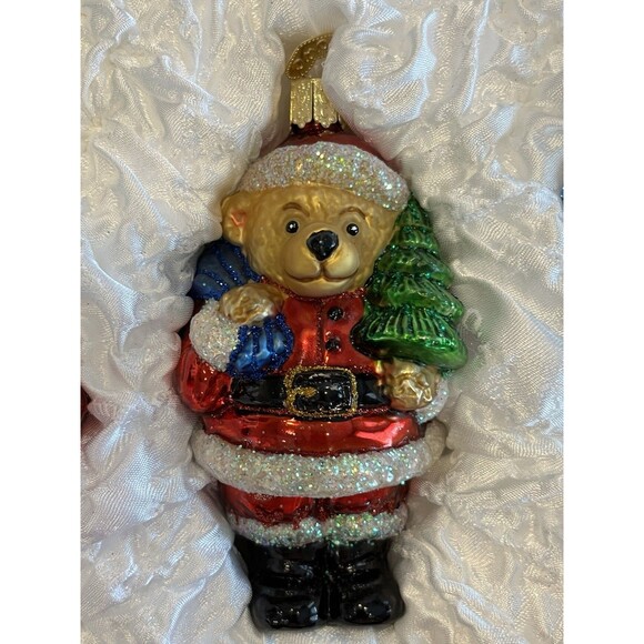 Child's First Christmas Ornament Collection Set of 6 New Blown Glass in Box OWC - Picture 5 of 16